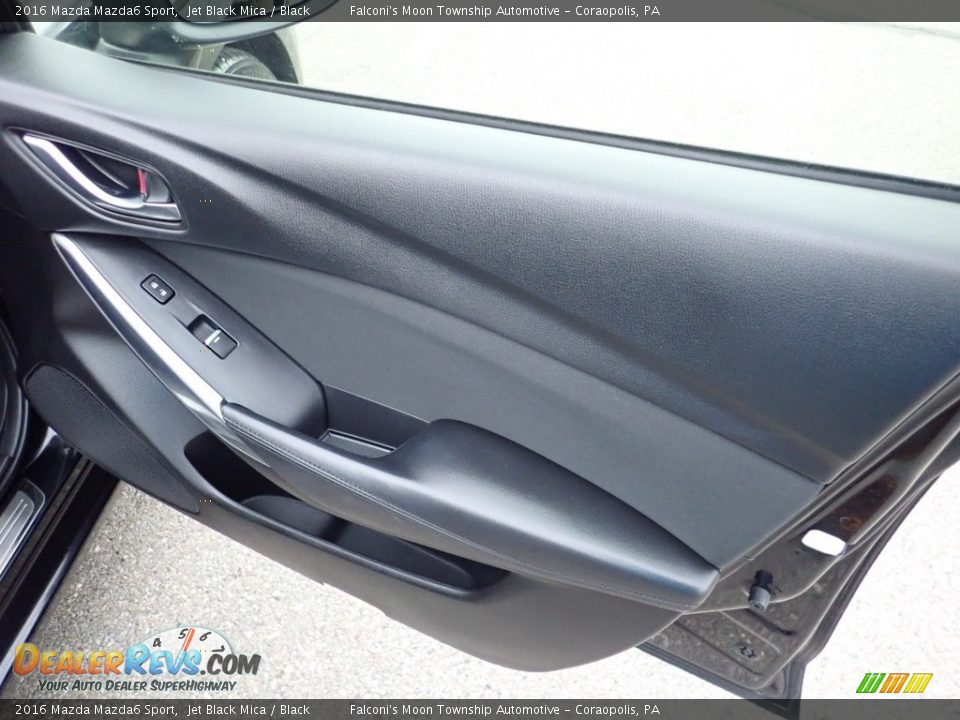 2016 Mazda Mazda6 Sport Jet Black Mica / Black Photo #12