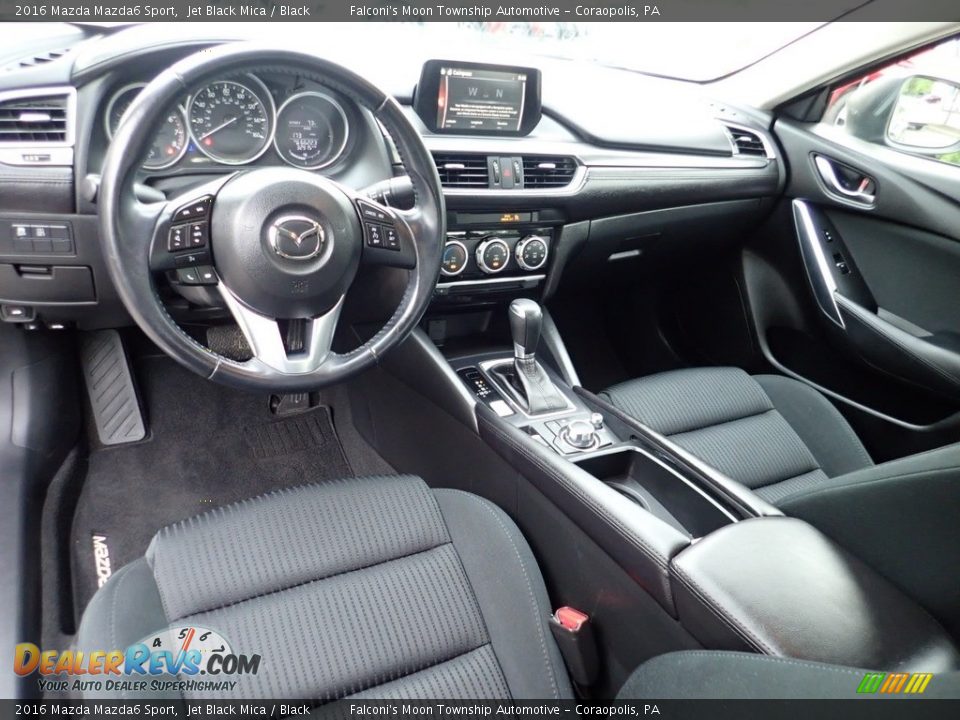 2016 Mazda Mazda6 Sport Jet Black Mica / Black Photo #17