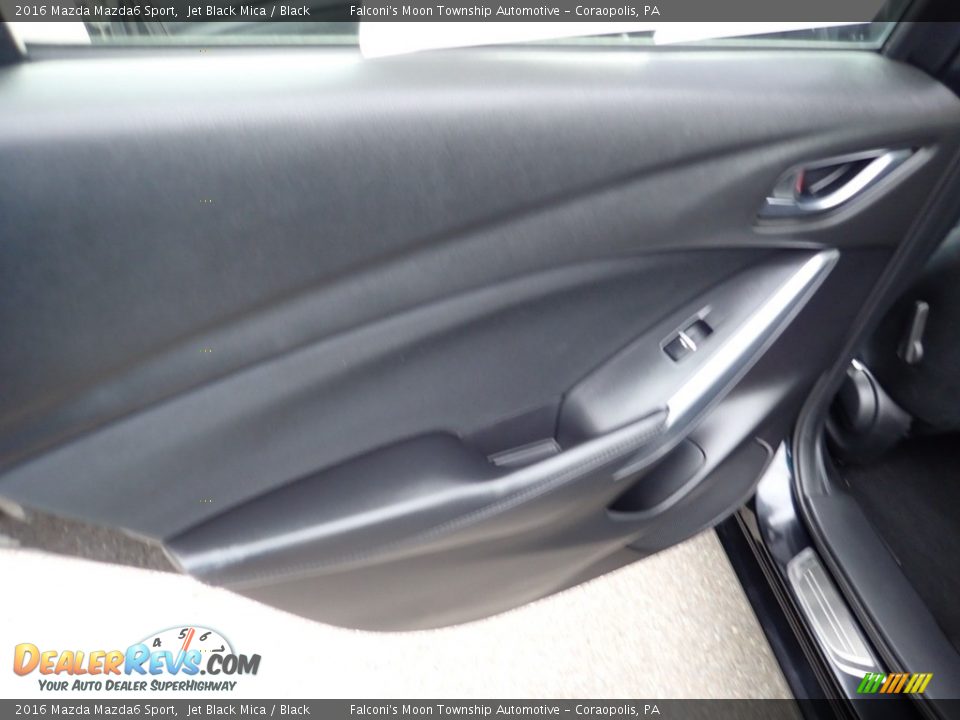 2016 Mazda Mazda6 Sport Jet Black Mica / Black Photo #18