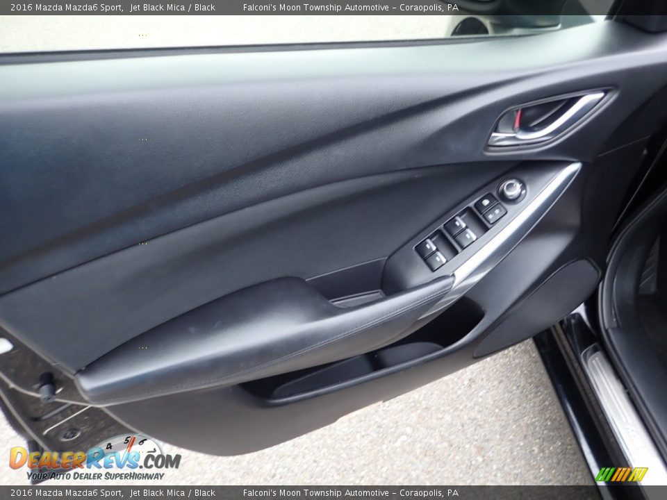 2016 Mazda Mazda6 Sport Jet Black Mica / Black Photo #19