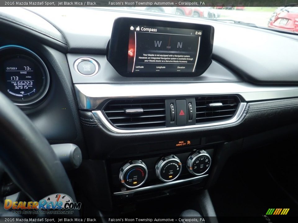 2016 Mazda Mazda6 Sport Jet Black Mica / Black Photo #22