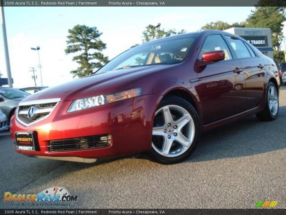 2006 Acura TL 3.2 Redondo Red Pearl / Parchment Photo #1