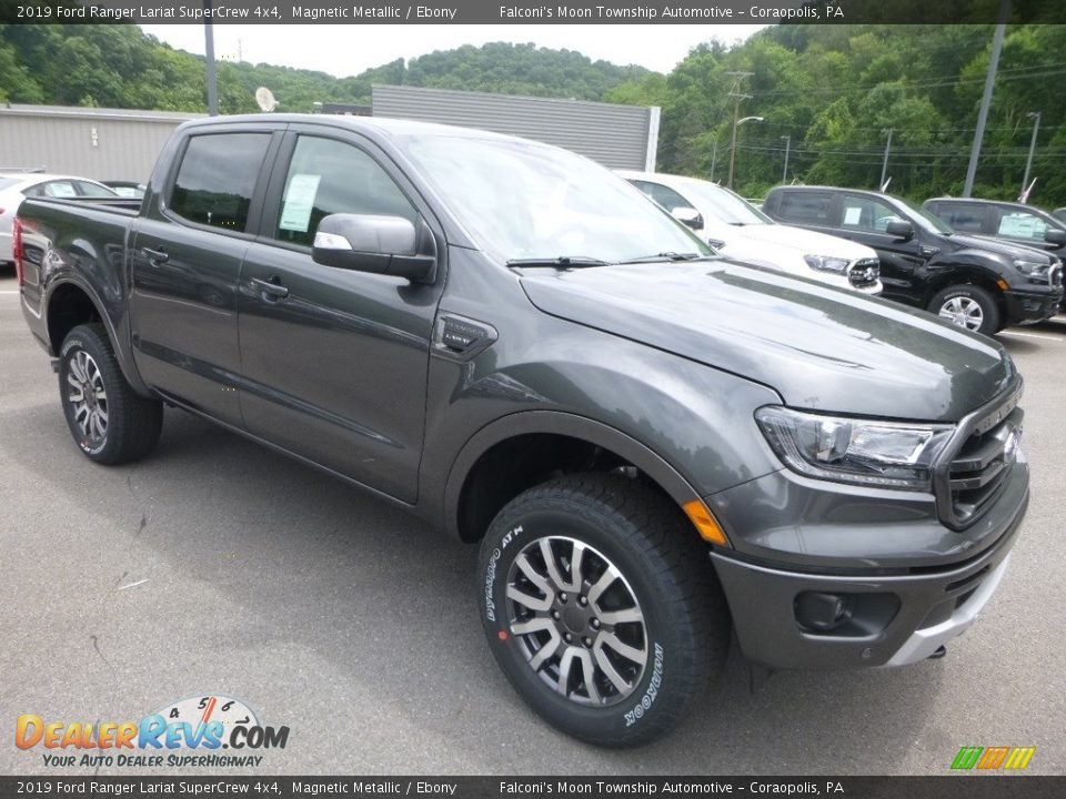 2019 Ford Ranger Lariat SuperCrew 4x4 Magnetic Metallic / Ebony Photo #3