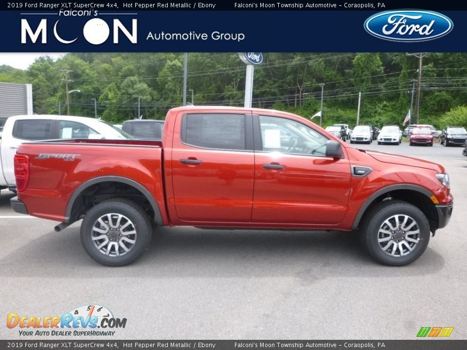 2019 Ford Ranger XLT SuperCrew 4x4 Hot Pepper Red Metallic / Ebony Photo #1