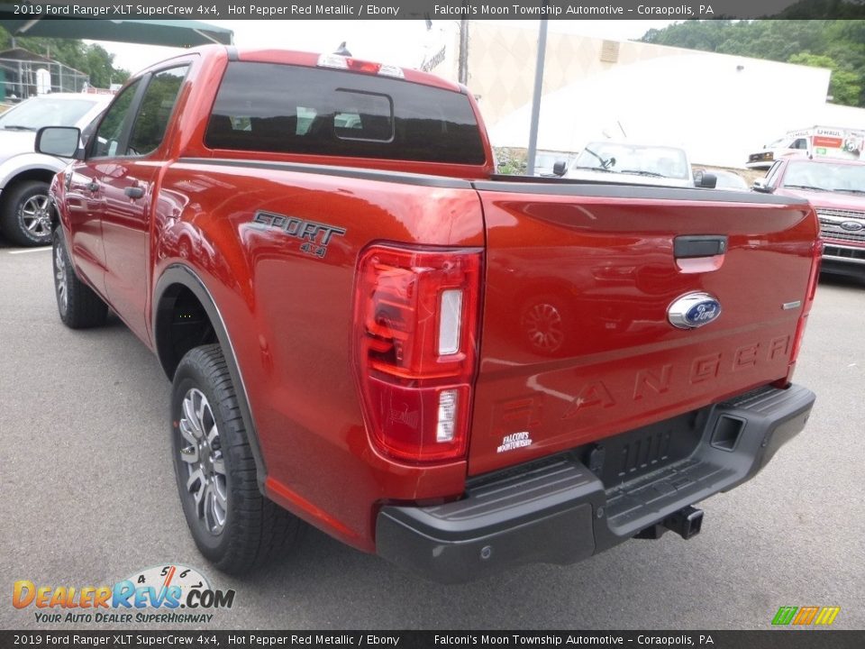 2019 Ford Ranger XLT SuperCrew 4x4 Hot Pepper Red Metallic / Ebony Photo #6