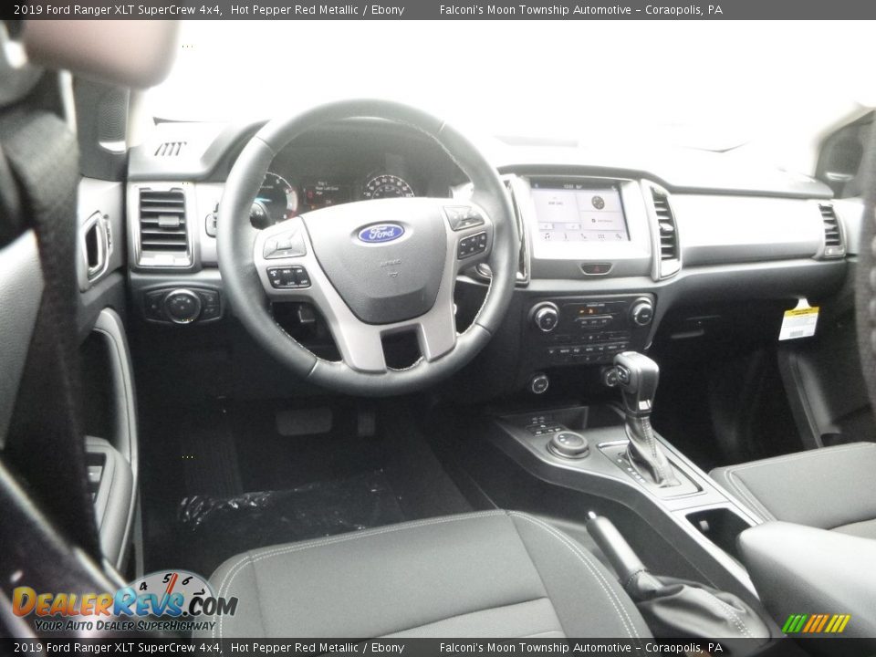 2019 Ford Ranger XLT SuperCrew 4x4 Hot Pepper Red Metallic / Ebony Photo #9