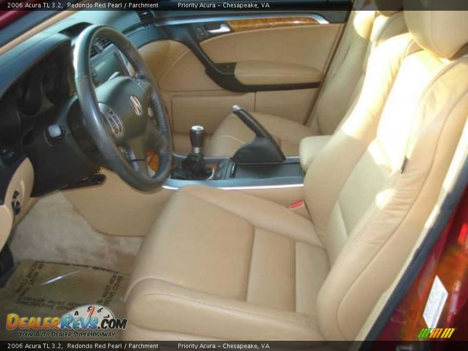 2006 Acura TL 3.2 Redondo Red Pearl / Parchment Photo #8