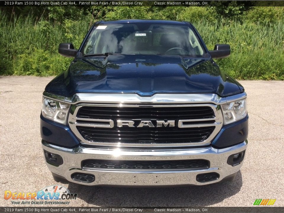 2019 Ram 1500 Big Horn Quad Cab 4x4 Patriot Blue Pearl / Black/Diesel Gray Photo #2