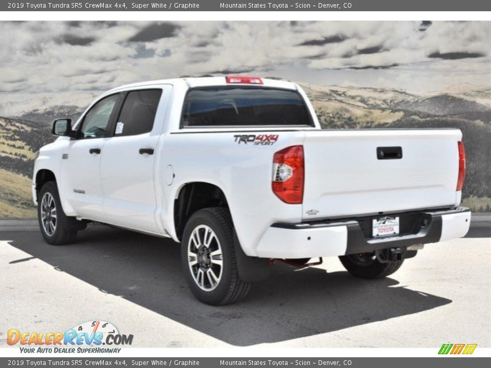 2019 Toyota Tundra SR5 CrewMax 4x4 Super White / Graphite Photo #3