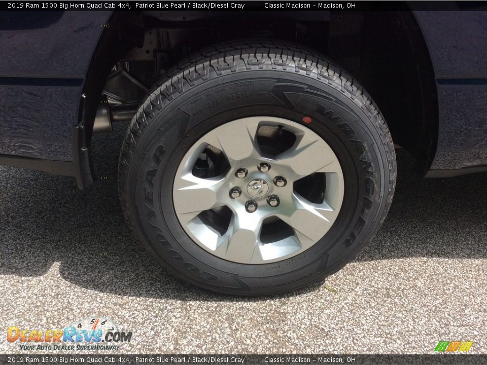 2019 Ram 1500 Big Horn Quad Cab 4x4 Patriot Blue Pearl / Black/Diesel Gray Photo #7