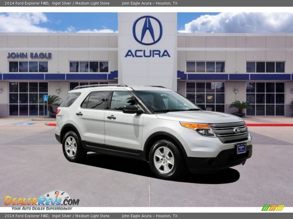 2014 Ford Explorer FWD Ingot Silver / Medium Light Stone Photo #1