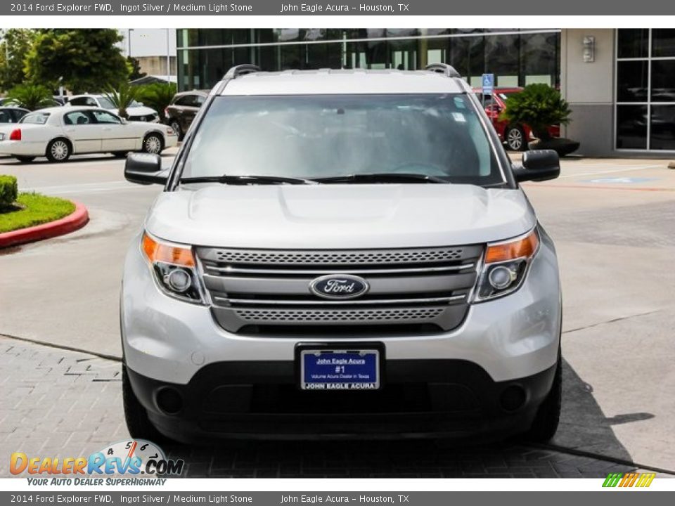 2014 Ford Explorer FWD Ingot Silver / Medium Light Stone Photo #2