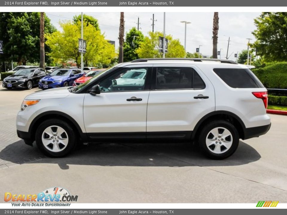 2014 Ford Explorer FWD Ingot Silver / Medium Light Stone Photo #4
