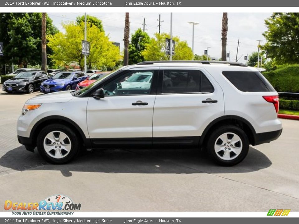 2014 Ford Explorer FWD Ingot Silver / Medium Light Stone Photo #4