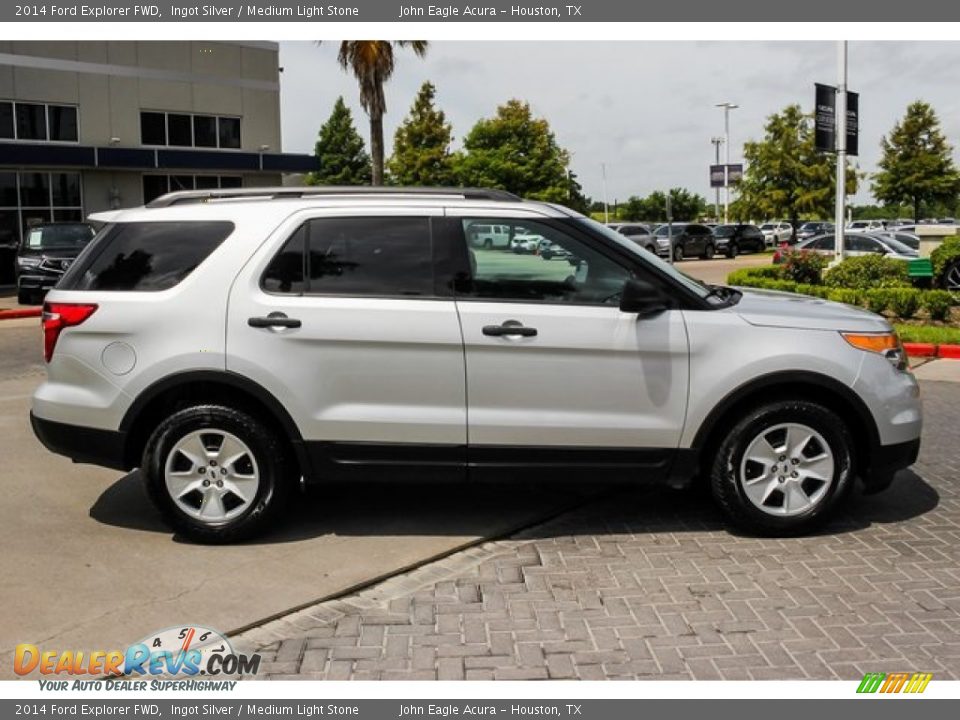 2014 Ford Explorer FWD Ingot Silver / Medium Light Stone Photo #8