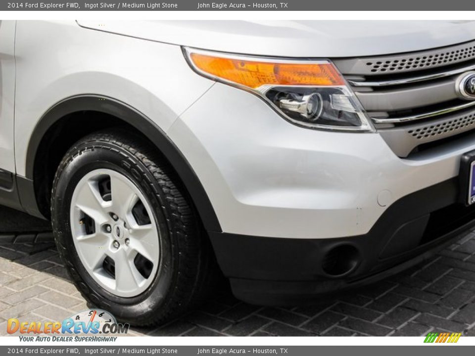 2014 Ford Explorer FWD Ingot Silver / Medium Light Stone Photo #12