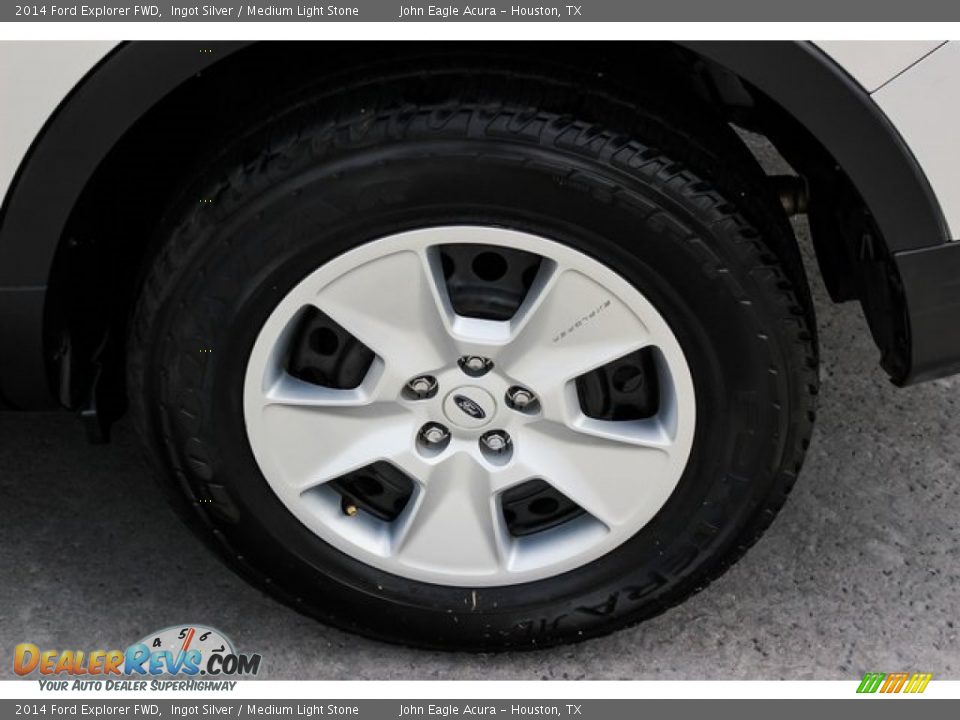 2014 Ford Explorer FWD Ingot Silver / Medium Light Stone Photo #13