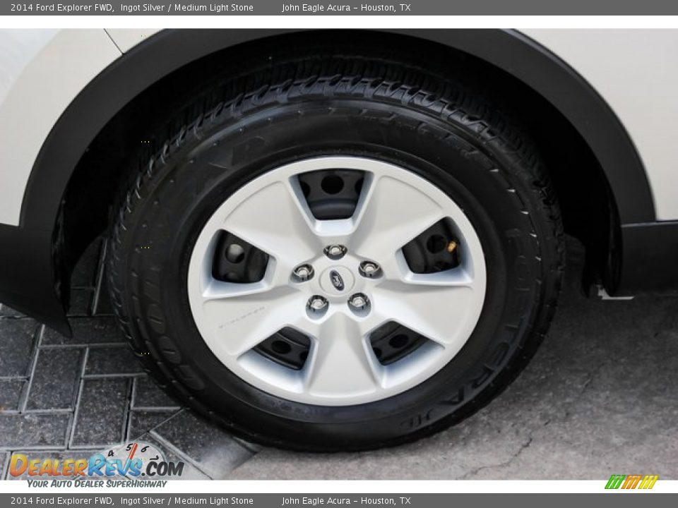 2014 Ford Explorer FWD Ingot Silver / Medium Light Stone Photo #14