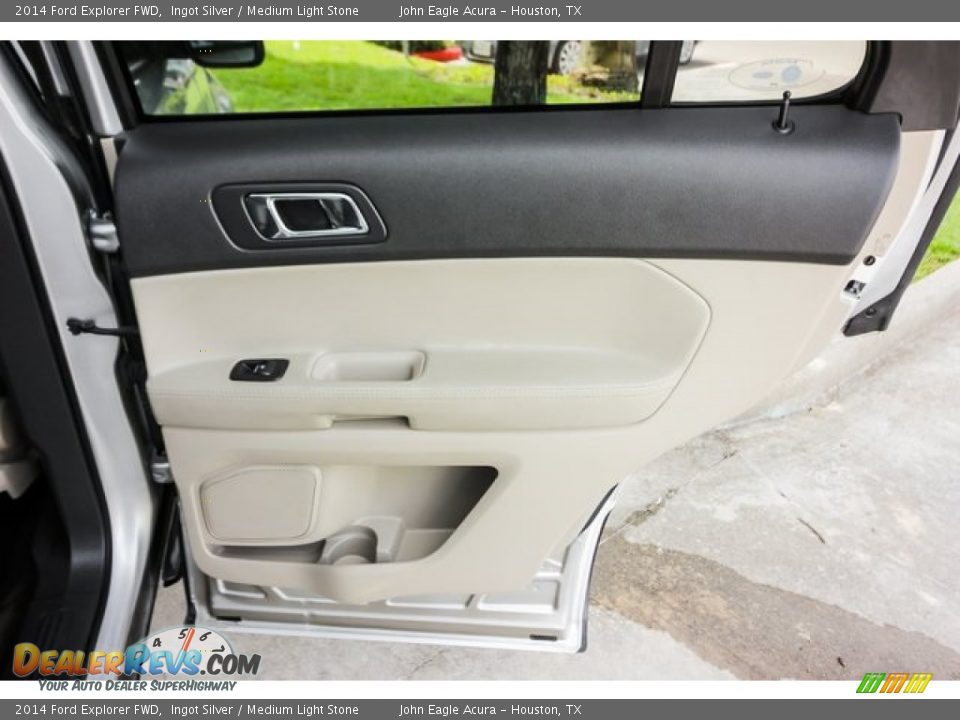 2014 Ford Explorer FWD Ingot Silver / Medium Light Stone Photo #23