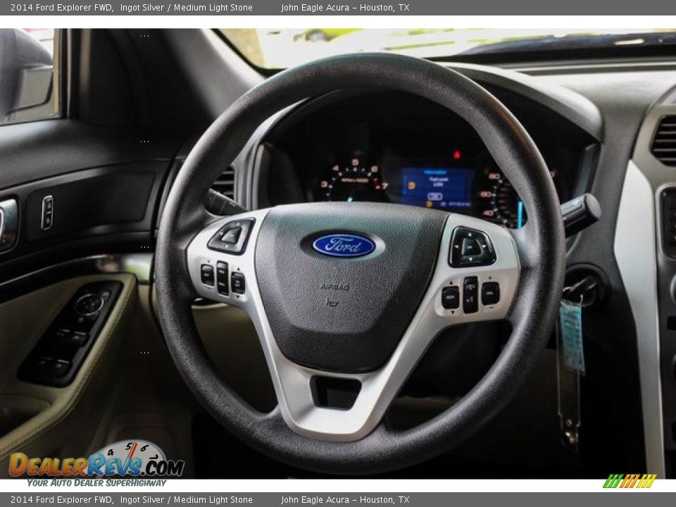 2014 Ford Explorer FWD Ingot Silver / Medium Light Stone Photo #31