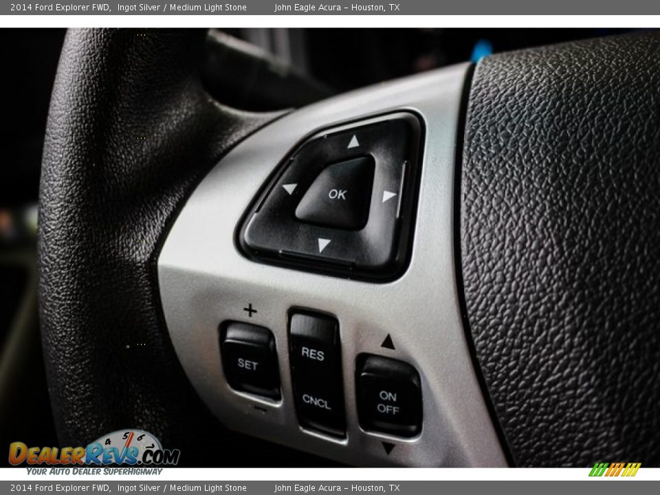 2014 Ford Explorer FWD Ingot Silver / Medium Light Stone Photo #35