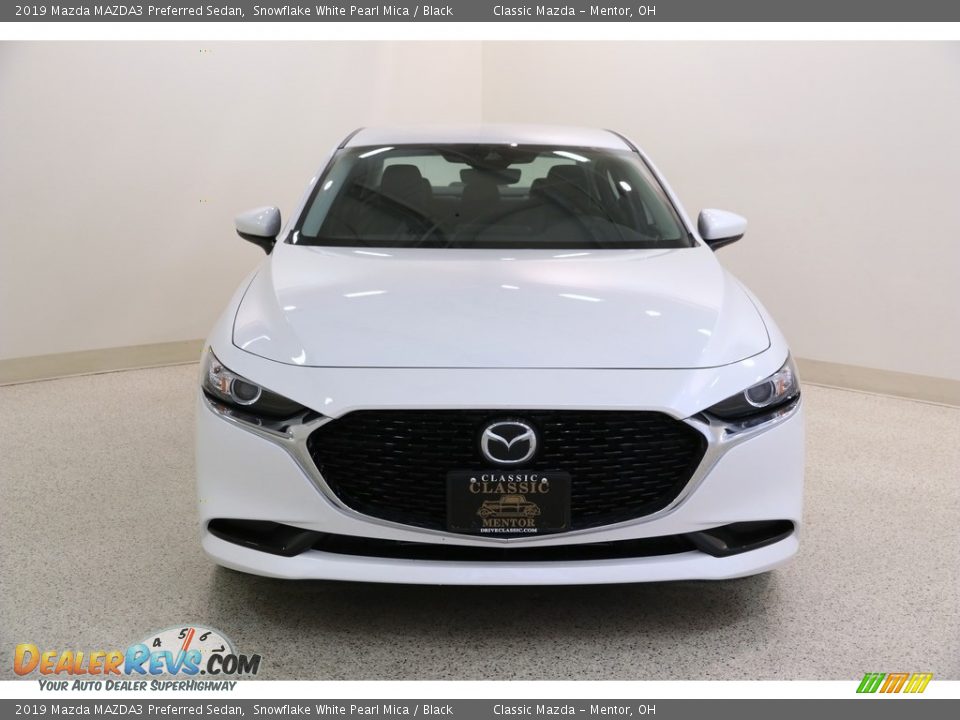 2019 Mazda MAZDA3 Preferred Sedan Snowflake White Pearl Mica / Black Photo #2