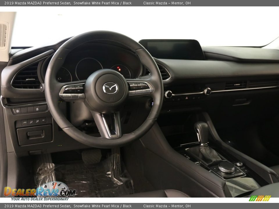 2019 Mazda MAZDA3 Preferred Sedan Snowflake White Pearl Mica / Black Photo #6