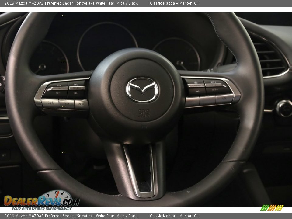2019 Mazda MAZDA3 Preferred Sedan Snowflake White Pearl Mica / Black Photo #7