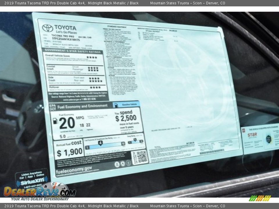 2019 Toyota Tacoma TRD Pro Double Cab 4x4 Midnight Black Metallic / Black Photo #11