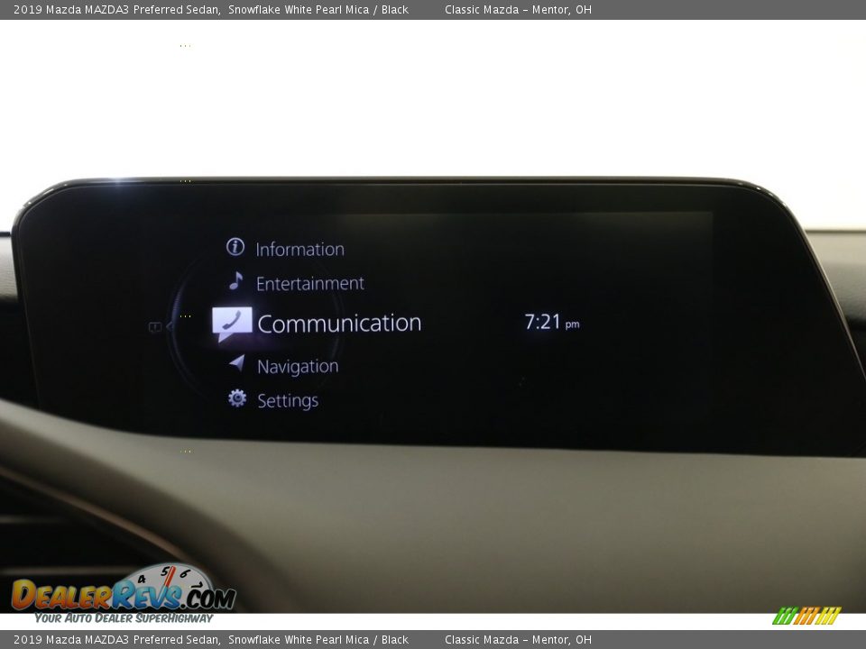 2019 Mazda MAZDA3 Preferred Sedan Snowflake White Pearl Mica / Black Photo #11