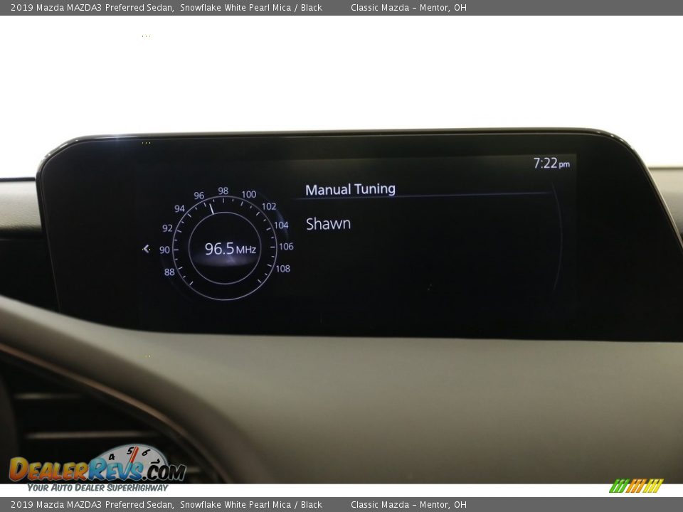 2019 Mazda MAZDA3 Preferred Sedan Snowflake White Pearl Mica / Black Photo #13