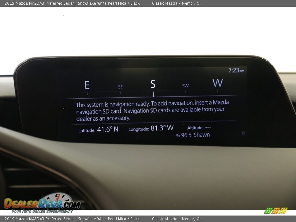 2019 Mazda MAZDA3 Preferred Sedan Snowflake White Pearl Mica / Black Photo #14