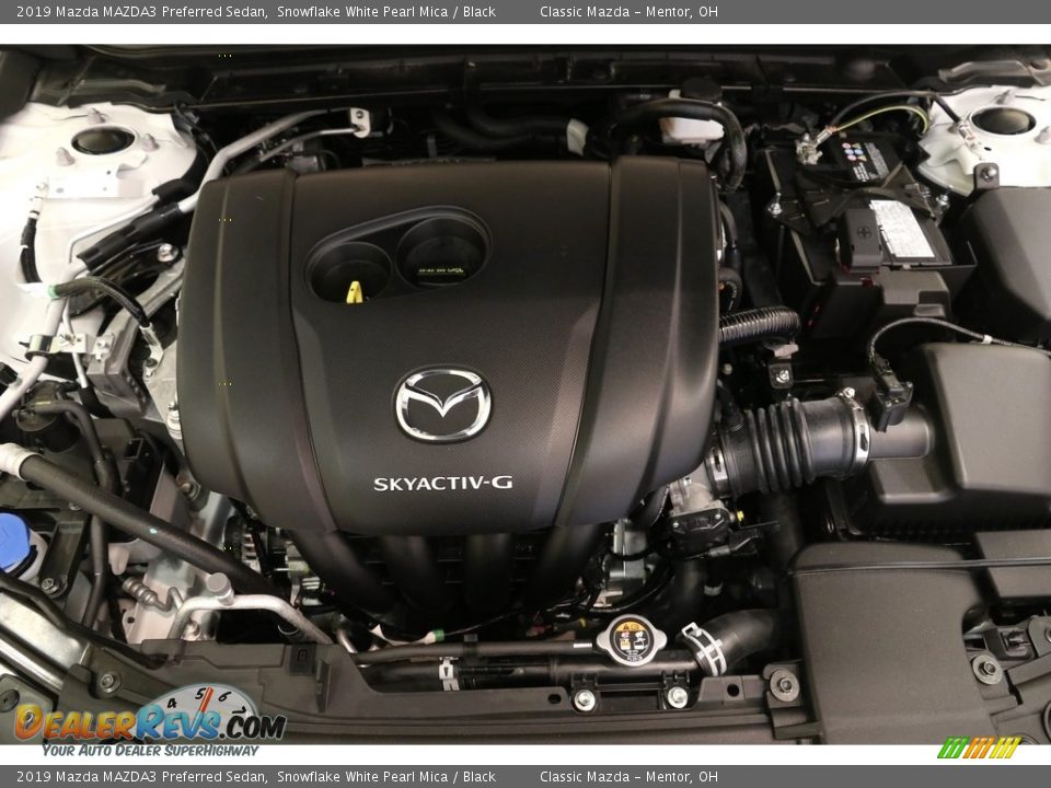 2019 Mazda MAZDA3 Preferred Sedan Snowflake White Pearl Mica / Black Photo #21