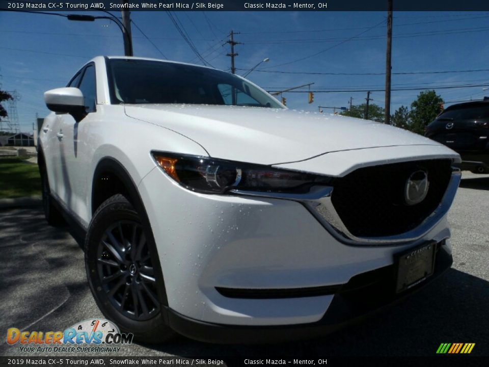 2019 Mazda CX-5 Touring AWD Snowflake White Pearl Mica / Silk Beige Photo #1