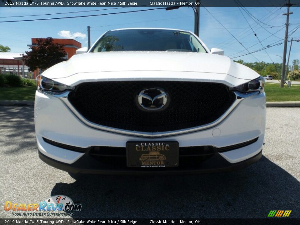 2019 Mazda CX-5 Touring AWD Snowflake White Pearl Mica / Silk Beige Photo #2