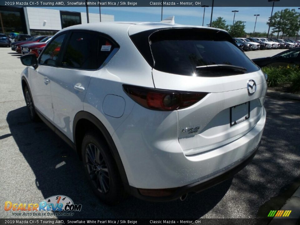 2019 Mazda CX-5 Touring AWD Snowflake White Pearl Mica / Silk Beige Photo #5