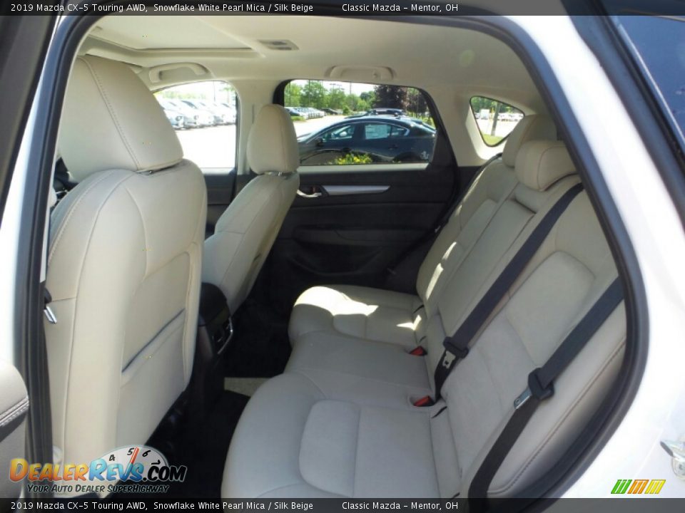 2019 Mazda CX-5 Touring AWD Snowflake White Pearl Mica / Silk Beige Photo #9
