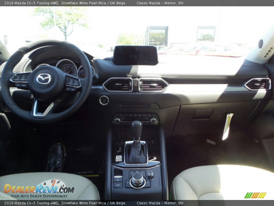 2019 Mazda CX-5 Touring AWD Snowflake White Pearl Mica / Silk Beige Photo #10