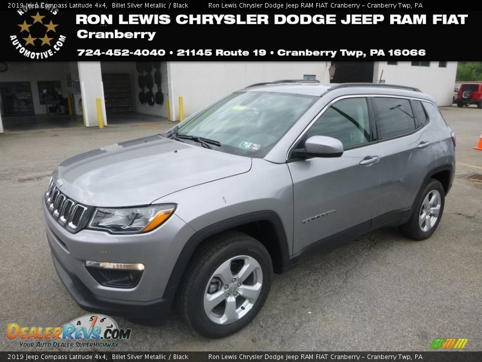 2019 Jeep Compass Latitude 4x4 Billet Silver Metallic / Black Photo #1