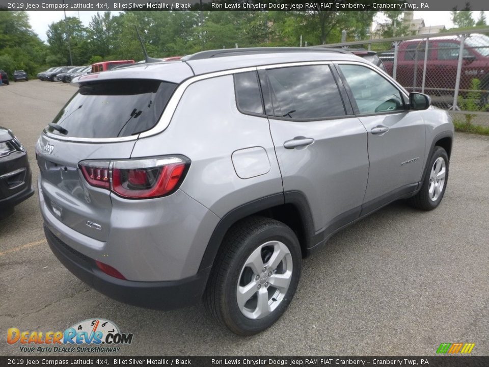 2019 Jeep Compass Latitude 4x4 Billet Silver Metallic / Black Photo #5