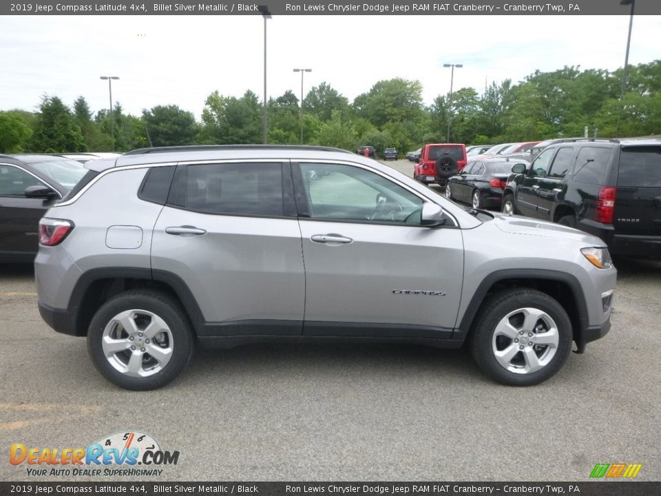 2019 Jeep Compass Latitude 4x4 Billet Silver Metallic / Black Photo #6