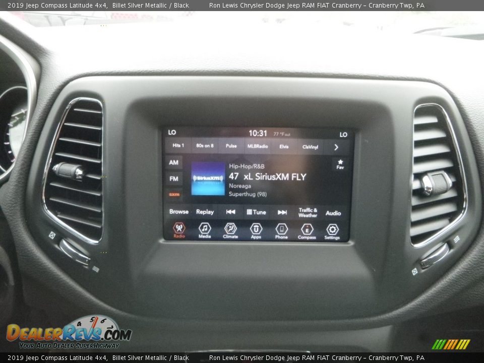 2019 Jeep Compass Latitude 4x4 Billet Silver Metallic / Black Photo #16