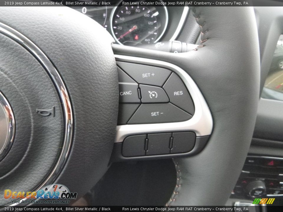2019 Jeep Compass Latitude 4x4 Billet Silver Metallic / Black Photo #18