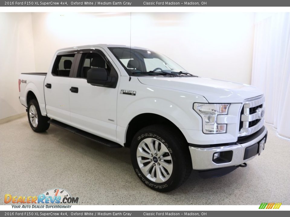 2016 Ford F150 XL SuperCrew 4x4 Oxford White / Medium Earth Gray Photo #1
