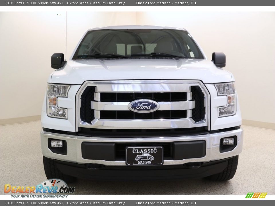 2016 Ford F150 XL SuperCrew 4x4 Oxford White / Medium Earth Gray Photo #2