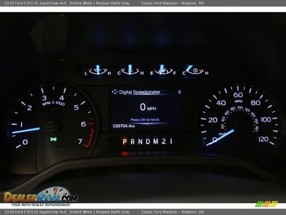 2016 Ford F150 XL SuperCrew 4x4 Oxford White / Medium Earth Gray Photo #8