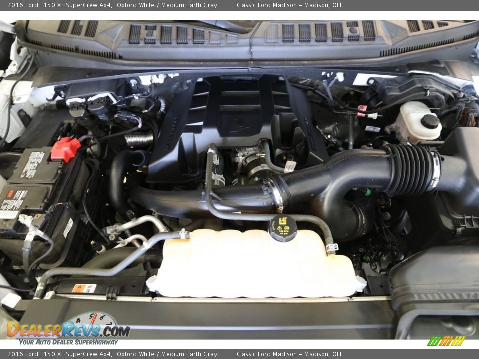 2016 Ford F150 XL SuperCrew 4x4 Oxford White / Medium Earth Gray Photo #18