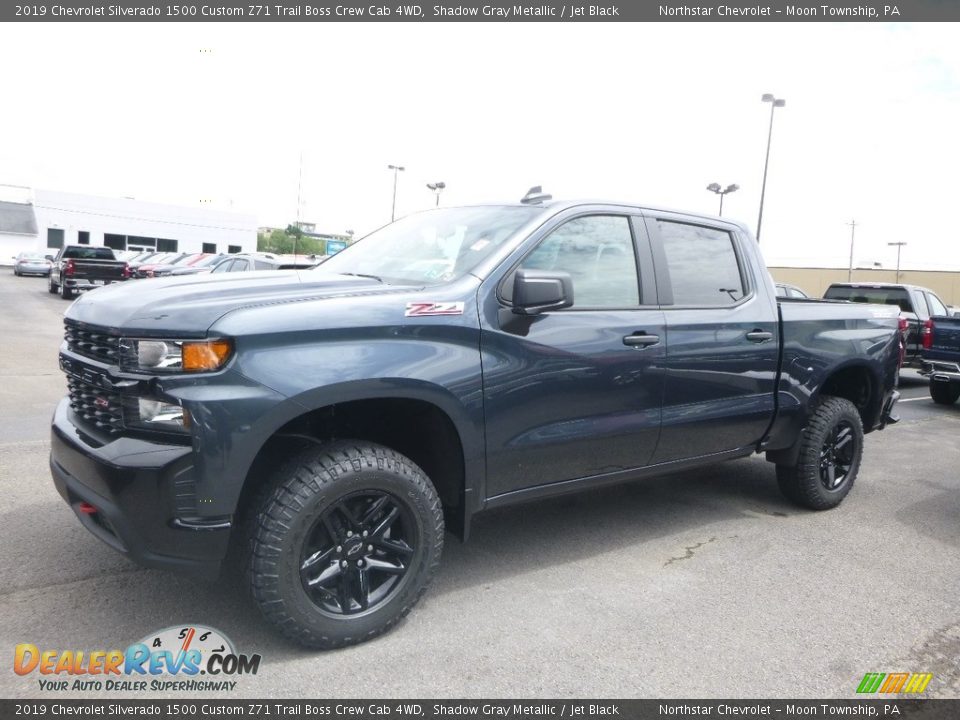 2019 Chevrolet Silverado 1500 Custom Z71 Trail Boss Crew Cab 4WD Shadow Gray Metallic / Jet Black Photo #1