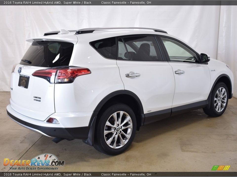 2016 Toyota RAV4 Limited Hybrid AWD Super White / Black Photo #2
