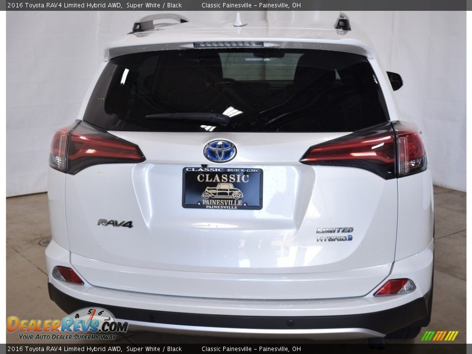 2016 Toyota RAV4 Limited Hybrid AWD Super White / Black Photo #3